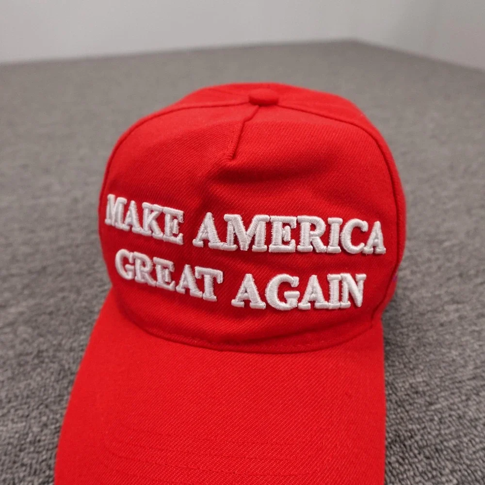 Make America Great Again Hat Cap Strap Back Mens One Size Red USA 2020 Twill
